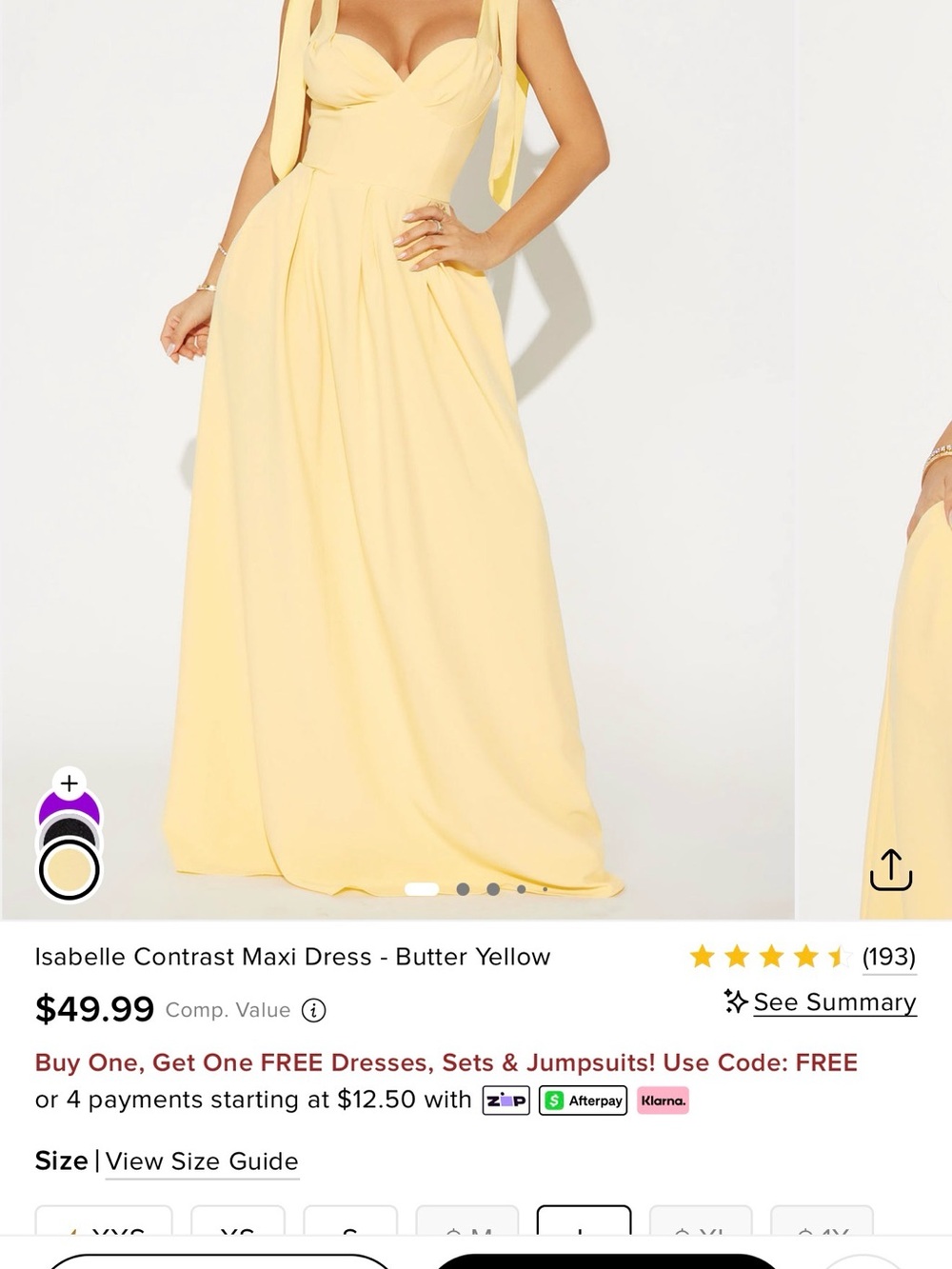 Butter Yellow Maxi Dress
